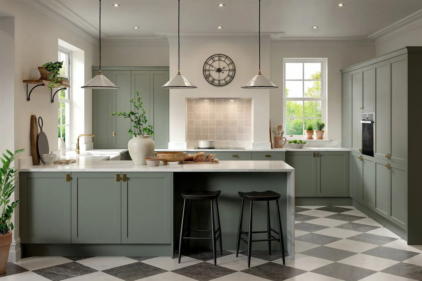 Traditional bespoke Shaker kitchen in Oxfordshire
